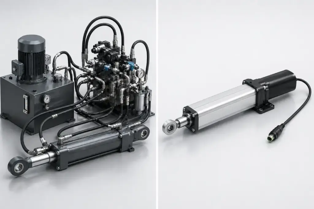 linear actuator vs hydraulic cylinder
