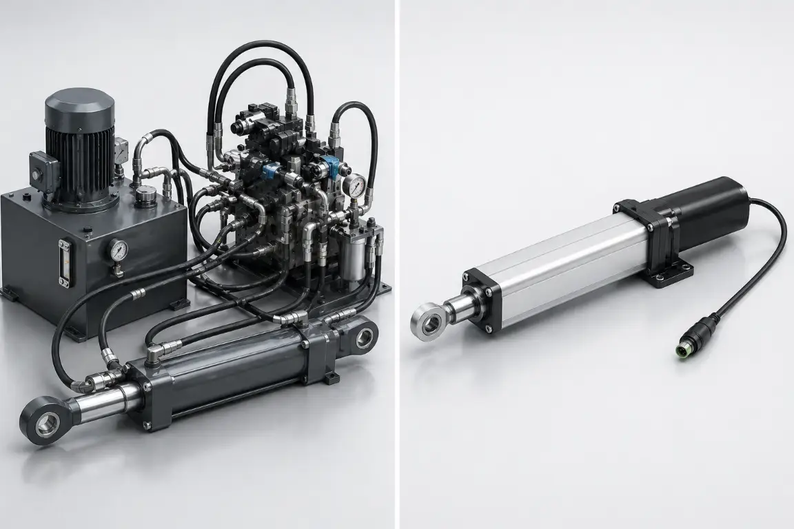 linear actuator vs hydraulic cylinder